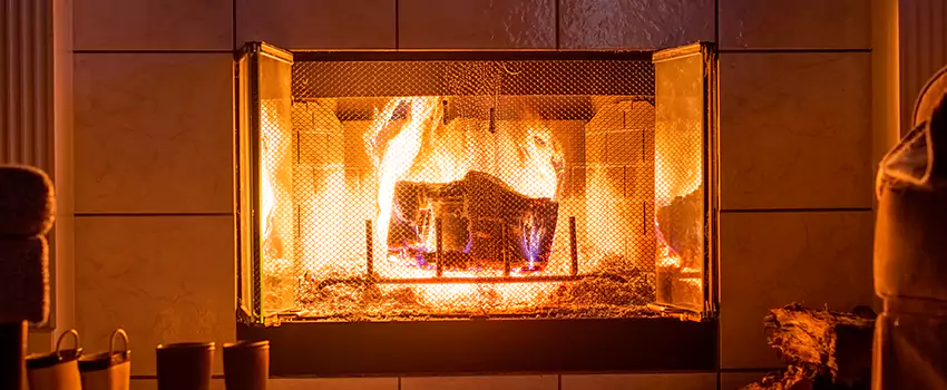Mendota Hearth Landscape Fireplace Installation in Gary, Indiana