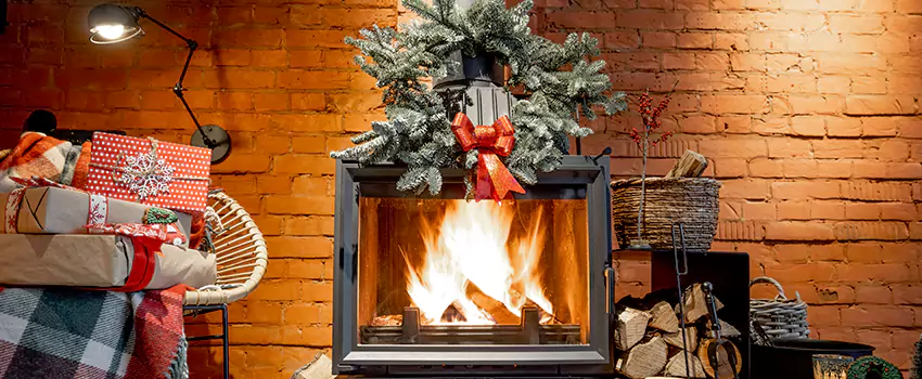 Travis Industries Linear Gas Fireplace Installation in Gary, Indiana