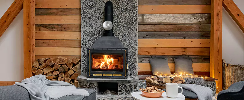 Thelin Hearth Products Direct Vent Gas Stove Fireplace Inspection in Gary, Indiana